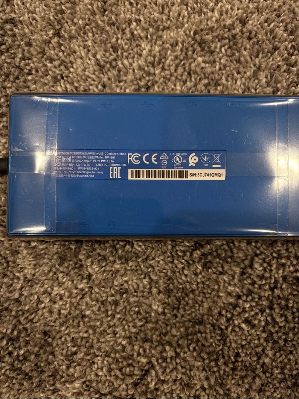 HP Elite usb-c laptop docking station